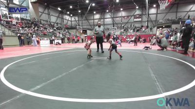 45 lbs Consi Of 4 - Makari Stephenson, Pitbull Wrestling Academy vs Logan Burris, Skiatook Youth Wrestling