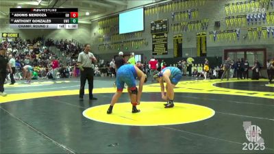 185 lbs Champ. Round 2 - Anthony Gonzales, Ukiah Wrestling Club vs Adonis Mendoza, Gaxiola Wrestling