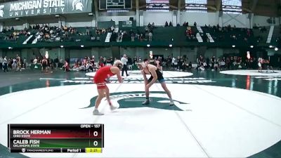 157 lbs Cons. Semi - Brock Herman, Ohio State vs Caleb Fish, Oklahoma State