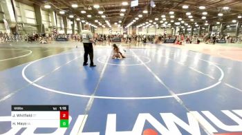 120 lbs Round Of 32 - Jasmine Whitfield, CT vs Hayden Mayo, VA