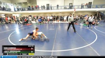 98 lbs Semifinal - Kian Kanekoa, Southern Idaho Wrestling Club vs Jantz Greenhalgh, Carbon Wrestling Club