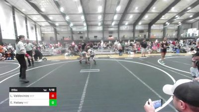 81 lbs Semifinal - Lily Valdovinos, Victory Wrestling-Central WA vs Elliot Halsey, Mat Rats Rebooted