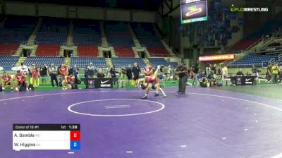 160 lbs Consi Of 16 #1 - Andrew Gamble, Missouri vs Wyatt Higgins, Georgia