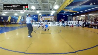 132 lbs Round 3 (8 Team) - Draven Thompson, VSUS Athletics RTC vs Jovanni Ortiz, Attack WC