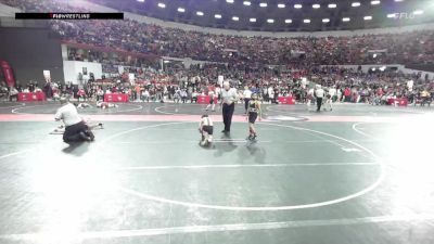 85 lbs Champ. Round 1 - LyRick Mathews, Rosholt vs Cayden Staples, B.A.M Training Center