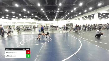 62 lbs Semifinal - Bentley Newman, Illinois Valley YW vs Luke Minich, Shootbox WC