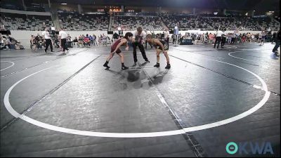 83 lbs 2nd Place - Rafael Trevino, Madill Takedown vs Dallin Swan, IRONMEN Wrestling Club