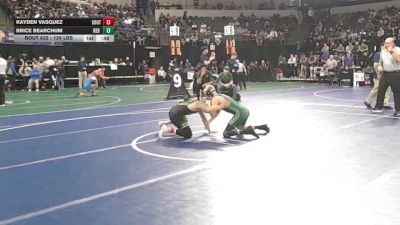 126 lbs Consi Of 32 #2 - Kayden Vasquez, South Hills (SS) vs Brice Bearchum, Red Bluff (NS)