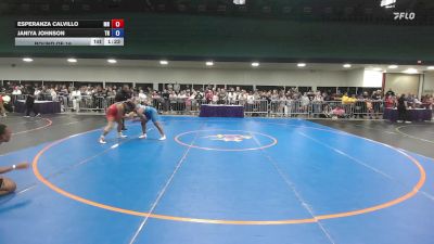 160 lbs Round Of 16 - Esperanza Calvillo, MN vs Janiya Johnson, TN
