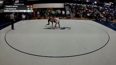 125 lbs Cons. Round 2 - Franco Mazza, Ursinus vs Ian Morales, Marymount