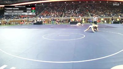 D2-144 lbs Cons. Round 1 - Zakary Vanbuskirk, Airport HS (Carleton) vs Garret Schihl, Lutheran North (Macomb)