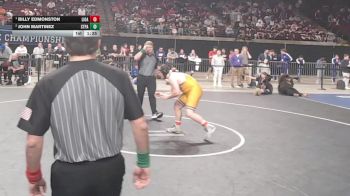 D 1 215 lbs 1st Place Match - Billy Edmonston, Live Oak vs John Martinez, St. Paul`s
