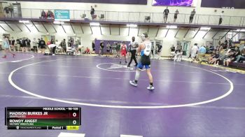 96-105 lbs Round 1 - Madison Burkes Jr, Unaffiliated vs Rowdy Angst, Victory Wrestling