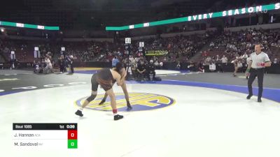 132 lbs Consolation - Joshua Hannan, Arcata (NC) vs Mario Sandoval, Northview (SS)