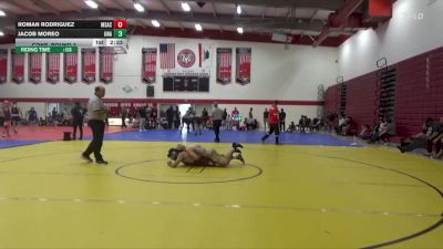 165 lbs Cons. Round 3 - Roman Rodriguez, Mt San Antonio Community College vs Jacob Moreo, Unattached