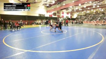 120 lbs Champ. Round 1 - Kennedy Zubo, Glendora vs Lexi Sanchez, Shadow Hills
