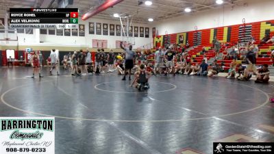 Youth-80 lbs Quarterfinals (8 Team) - Royce Rohel, High Point vs Alex Veljkovic, Morris Hills