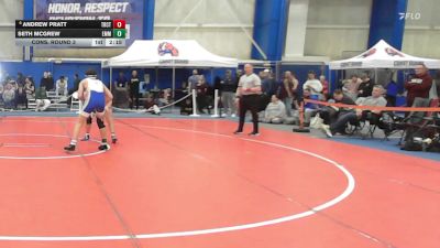 149 lbs Cons. Round 3 - Andrew Pratt, Trinity (ct) vs Seth McGrew, Emmanuel College