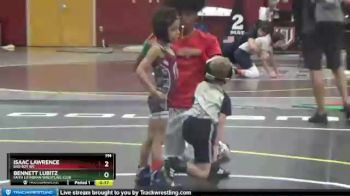 39 lbs Round 1 - Isaac Lawrence, BAD BOY WC vs Bennett Lubitz, Faith Lutheran Wrestling Club