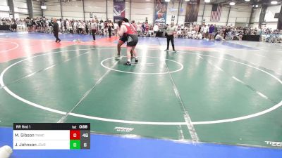 285 lbs Rr Rnd 1 - Michael Gibson, Team Nauman Black vs Jamel Johnson, Journeymen Wrestling Black