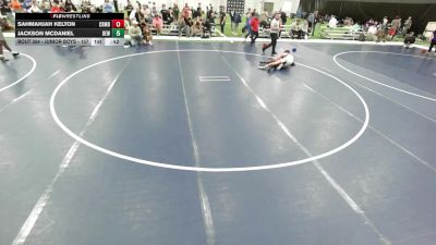 Junior Boys - 157 lbs Cons. Round 1 - Sahmahjah Kelton, Coon Rapids Mat Bandits Wrestling Club vs Jackson McDaniel, Betterman Elite Wrestling