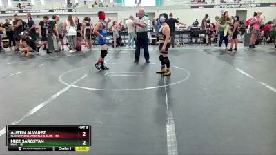 88-92 lbs Round 5 - Austin Alvarez, FL Scorpions Wrestling Club vs Mike Sargsyan, Mwc