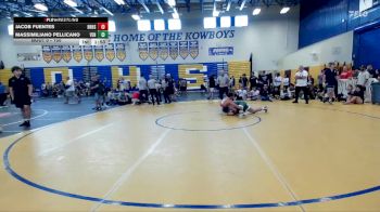 150 lbs Champ. Round 3 - Jacob Fuentes, Braden River High School vs Massimiliano Pellicano, Venice