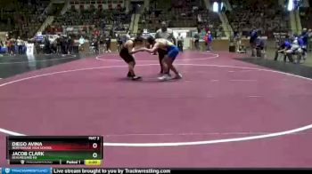 195 lbs Champ. Round 1 - Diego Avina, Northridge High School vs Jacob Clark, Beauregard HS