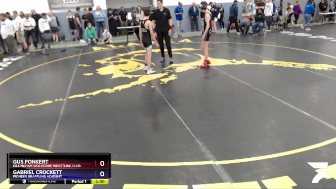 102 lbs Final - Gabriel Crockett, Pioneer Grappling Academy vs Gus ...