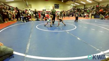 40 lbs Consi Of 8 #1 - Kase Zappone, Barnsdall Youth Wrestling vs Sloane Scott, Hilldale Youth Wrestling Club