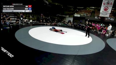 95 lbs Skylar Azziz, SDIKWA - San Diego-Imperial Kids Wrestling Association vs Cali Gilliard, KCWA - Kern County Wrestling Association