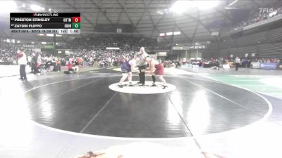Boys 1B/2B 285 Cons. Round 2 - Preston Stingley, Kittitas vs Zaydin Flippo, Columbia Burbank