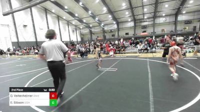 62 lbs 2nd Place - Dakota Veitenheimer, Askeo International Mat Club vs Everett Gibson, Legacy Elite