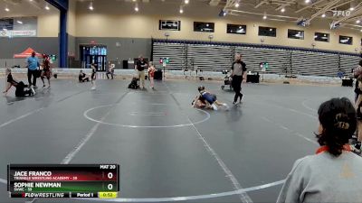 44-48 lbs Quarterfinal - Sophie Newman, SVWC vs Jace Franco, Triangle Wrestling Academy