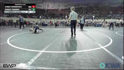 70 lbs 3rd Place - Lynnly Springfield, Runestone vs Marley Kennedy, Tuttle Wrestling Club