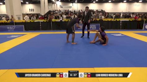 Luan Borges Nogueira Lima vs Jayden Branden Cardenas 2025 World IBJJF Jiu-Jitsu No-Gi Championship