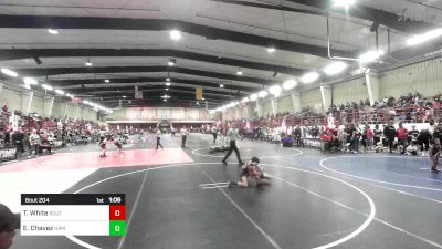 65 lbs Round Of 16 - Treagen White, Southwest Hammers vs Elijah Chavez, Hammer House Mafia