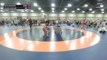 60 lbs Semifinal - Maya Bhandari, PA West Black - GK8 vs Lillian Lakhlani, LADY WARRIORS UNITED / MAROON 29:11 - GK8