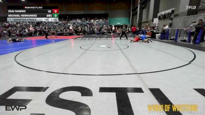195 lbs Quarterfinal - Esai Sandez, The 300 vs Michael Hernandez, Golden Hawks Wrestling Club