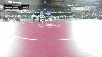 Boys 4A 175 lbs Cons. Round 2 - Anthony Zimmardi, Lake Washington vs Harrison Crooks, Gonzaga Prep