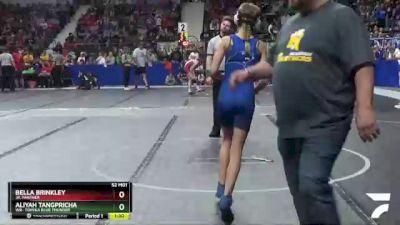 85 lbs Champ. Round 1 - Bella Brinkley, Jr. Panther vs Aliyah Tangpricha, WR- Topeka Blue Thunder