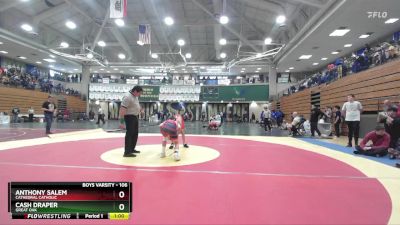 106 lbs Champ. Round 1 - Anthony Salem, Cathedral Catholic vs Cash Draper, Great Oak