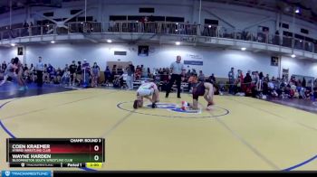 132 lbs Champ. Round 3 - Coen Kraemer, Hybrid Wrestling Club vs Wayne Harden, Bloomington South Wrestling Club