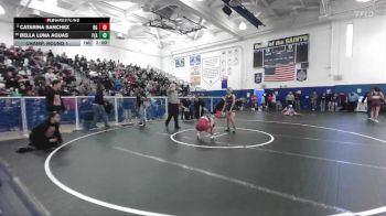 110 lbs Champ. Round 1 - Catarina Sanchez, Bell Gardens vs Bella Luna Aguas, Foothill (Santa Ana)
