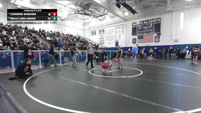 110 lbs Champ. Round 1 - Catarina Sanchez, Bell Gardens vs Bella Luna Aguas, Foothill (Santa Ana)