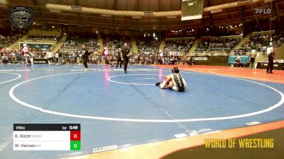 81 lbs Consi Of 8 #2 - Brinlie Bazer, Nebraska Wrestling Academy vs Whitney Hensen, Kodiak Attack