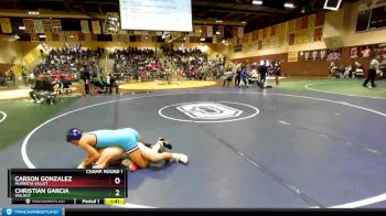 120 lbs Champ. Round 1 - Christian Garcia, Walnut vs Carson Gonzalez, Murrieta Valley