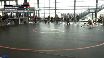 130 lbs 3rd Place Match - Hayden Ortner, Immortal Athletics WC vs Benjamin Merrick, McDominate Training Center