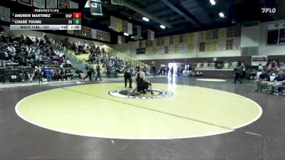 157 lbs Cons. Round 7 - Chase Young, Del Oro vs Andrew Martinez, Chapparal