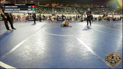 80 lbs 3rd Place - Amelia Garcia, Standfast vs Amour'ah Taylor, D3 Wrestling Cluib